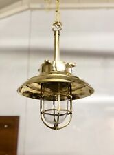Office Interior Superb Quality Brass Hanging Cargo Antique Ceiling Light Fixture picture