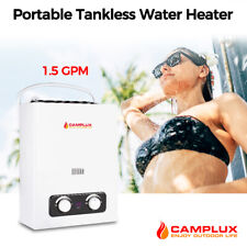 Camplux 1.5GPM Portable Tankless Gas Water Heater Camping RV Instant Hot Shower  picture