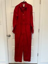 Vintage Lee Men's Union-Alls Red Jumpsuit Coveralls Size Large Long picture