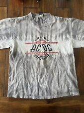 Vintage Rock ACDC Highway to Hell Tie Dye T Shirt Band Fire Flame Small Nirvana picture