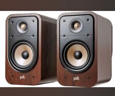 Polk Audio ES20 Signature Elite Bookshelf Brown Speaker 2 Pair Box  picture