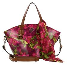 Patricia Nash Corallina Leather Floral Convertible Tote Bag & Scarf-Bouganvillea picture