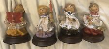 RR Roman Christmas Holiday Carolers Singers Set of 4 Musical Decor picture