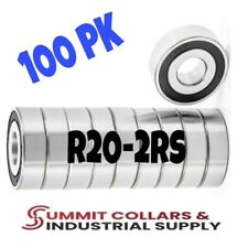 (100) R20-2RS PREMIUM DOUBLE SEALED BALL BEARING 1-1/4 ID X 2-1/4 OD X 1/2 WIDE picture