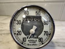 A. Rolle Bevel Single 125 175 200 250 350 Speedometer  0 - 80 MPH NOS Ducati picture