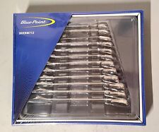 New Blue Point 12 Pc 12Pt Metric 15° Offset Ratcheting Combo Wrench Set BOERM712 picture