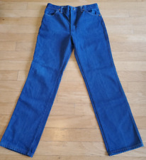 Vintage Wrangler Jeans 912DEN Mens 33x31 Made In USA Cowboy Blue Denim Regular picture
