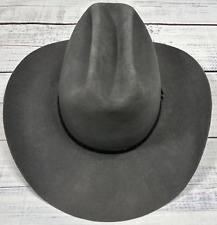Vtg The Westerner by Resistol 3X Felt Western Cowboy Hat Size 7 1/8 Gray picture