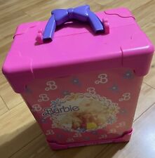 Vintage 1991 Barbie Deluxe Doll Trunk Case Wardrobe Carry Handle 90s Rare Mattel picture