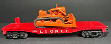 Original 1959-60 Only Lionel Post War #6816 Flatcar w/ Allis Chalmers Bulldozer picture