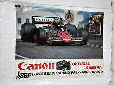 Vintage poster April 8th canon FL long beach grand prix 1979 Alfa Romeo 17x22in picture