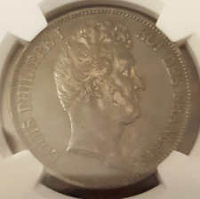 1831 B France 5 Francs      Bald Head      NGC AU50 only 5 graded  picture