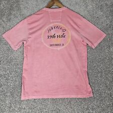 Johnnie-O Shirt Mens Large Pink T-Shirt Golf 19th Holes Santa Monica California  picture