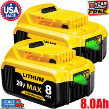 2X For DeWalt DCB208 20V MAX XR 8.0 AH Compact Lithium Ion Battery DCB206 DCB205 picture