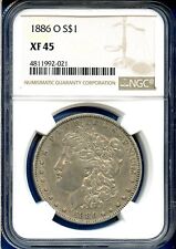 1886 O NGC XF45 Morgan Silver Dollar $1 US Mint Rare Key Date Coin 1886-O XF-45 picture