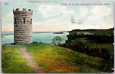 Dubuque Iowa, Tomb of Julien Dubuque, Mississippi River, French Trader Postcard picture