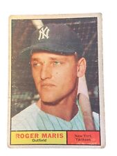 1961 Topps #2 Roger Maris NY Yankees Vintage Baseball Card See Pics Corners Worn picture
