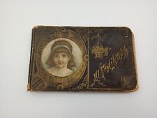 Antique 1893 Embroidered Autograph Book picture