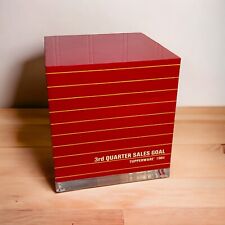 Vintage Tupperware Sales Goal Award 3rd Quarter Red Cube picture