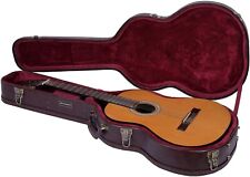 Crossrock 4/4 Full Size Classical Guitar Case, Arch-top Vintage Brown Hardshell picture