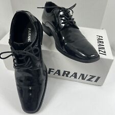 Faranzi Tuxedo Wedding Shoes Patent Leather Men Cap Toe Lace up Size 7 With Box picture