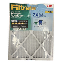 Filtrete 20X25X1 Air Filter MPR 1200D MERV 11, Allergen Reduction plus Dust 4PK picture