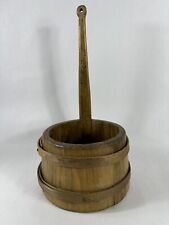 Vintage Primitive Wood Stave Chore Bucket (Antique?) picture