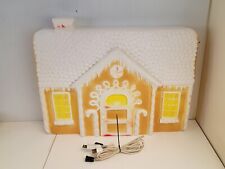 Vintage Don Featherstone union Gingerbread house Blow Mold Christmas picture