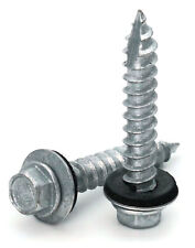 #14 Hex Washer Head Roofing Screws Mechanical Galvanized | Unpainted Finish picture