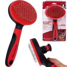 Cat De-Tangling Pin Brush for Grooming & Shedding picture