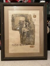 Hoi Lebadang vintage signed and numbered 9/50 horse and embossed lithograph Art picture