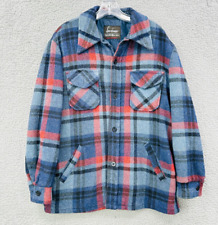 Vintage Sears Sportswear Plaid Flannel Jacket Men’s Size Large Wool Blend Lined picture