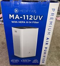 NEW OPEN BOX Medify Air MA-112UV True HEPA H-14 Premium Air Purifier White picture