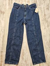 Universal Thread Women High-Rise Vintage Straight Leg Stretch Jeans Size 12 Blue picture