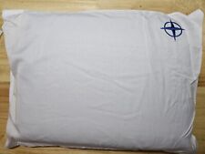 UNITED AIRLINES POLARIS BUSINESS CLASS MEMORY FOAM COOL GEL PILLOW WHITE CASE picture