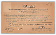 Hopkinsville KY Postal Card WFIW Veribest Bluewing Flour Station 1932 Posted picture