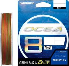 Shimano OCEA 8 PE #1.5-12 eight Braid Line Max 173lb 200-500m Multicolor Japan picture
