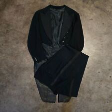 Vintage Jack Henry Black USA Union Made 1940s Wide Lapel Tailcoat Adult Size 42 picture