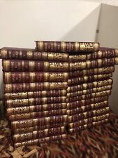 Honore De Balzac 25 Volumes Complete Red Leather Gilded 1900 Antique Very Good picture