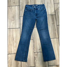 Seven7 Womens Jeans Blue Size 10 Stretch Bootcut Classic High Rise Denim Logo  picture