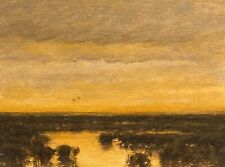 Wetlands Realism Landscape OIL PAINTING ART IMPRESSIONIST Original New England picture