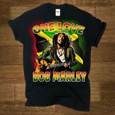 New Bob Marley One Love T Shirt Black Cotton S-5XL HP73 picture