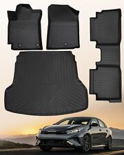 All Weather Floor Mats and Cargo Trunk Liner Set For 2019-2023 Kia Forte TPE picture