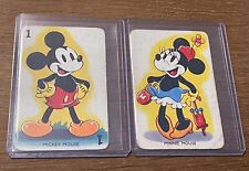 EXTREMELY RARE 1938 CASTELL BROS. LTD. MICKEY MINNIE MOUSE SHUFFLED SYMPHONIES picture