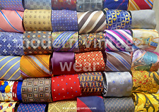 LOT 50 Pc 100% SILK Neckties Craft Quilt Geometric Stripe Paisley Geometric Lots picture