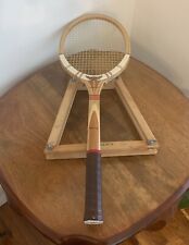 Vintage Dunlop Maxply Fort Wooden Tennis Racket - Made In England 4 5/8 picture