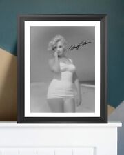  Marilyn Monroe B&W Vintage Beach HQ  Rare Print Framed Wall Decor  picture