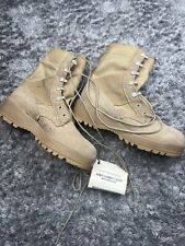 McRae Army Combat Boots Womens 4R Hot Weather Steel Toe Coyote Tan suede picture