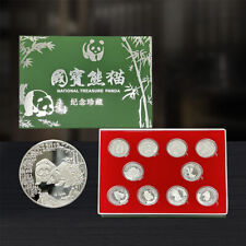 Collection of 10 National Treasure Panda Commemorative Medals picture