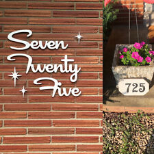Mid Century Cursive House Numbers picture